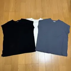 半袖Tシャツ 3枚セット ブラック ホワイト ブルーのサムネイル