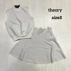 Theory ウール ニット ノースリーブ×スカート セットアップ
