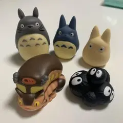 【美品】となりのトトロ　指人形　フィギュア　ソフビ　ジブリ