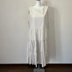 FOXEY NEWYORK 後ろリボン　ティアードワンピース　40 FOXEY NEWYORK 後ろリボン ティアードワンピース 40 - メルカリ