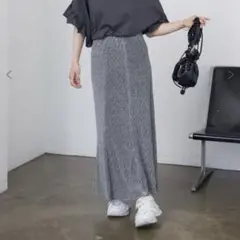 RETRO GIRL グレー ラメ入り スカート マーメイドスカート