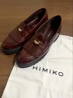 卑弥呼 編み込み ローファー 25cm ゴールド メッシュ 25SS