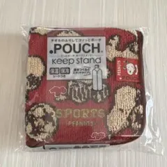 スヌーピー どっとポーチ ボトル対応 保温保冷つき サッカー柄