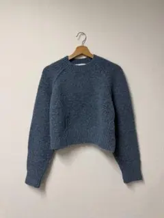 ZARA グレー クロップドニット 長袖