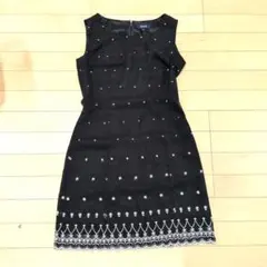 ROPE 黒 ノースリーブ ミニワンピース　チュニックのサムネイル
