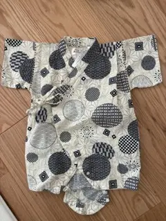 幾何学模様 甚平 ベビー