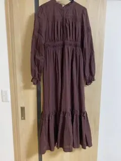 MOUSSY ブラウンロングワンピース