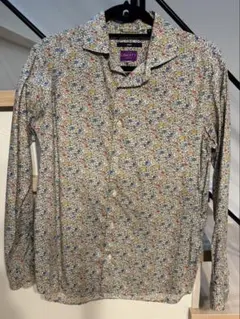 メンズ シャツ 長袖シャツ 花柄 Mサイズ SHIPS