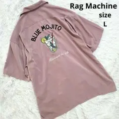 Rag Machineラグマシーン刺繍ボーリングシャツポリシャツワークシャツ半袖のサムネイル