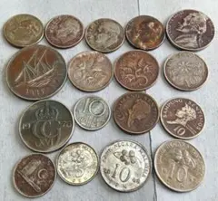 外国コイン まとめ【8ヶ国12種類17枚】