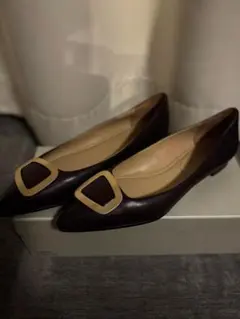 ユナイテッドアローズ約23cmブラウン（WINE表記）パンプス