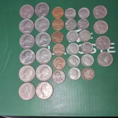 米国硬貨セット クォーター ダイム ニッケル ペニーのサムネイル