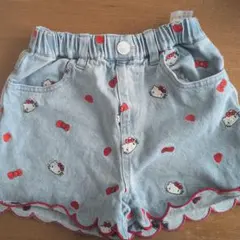 Litte ハローキティ デニムショートパンツ 110