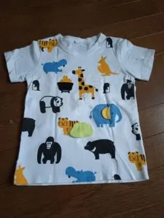 CHEEK ROOM 動物柄 半袖Tシャツ 110cmのサムネイル