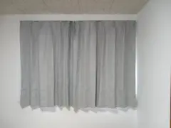 カーテン（レース付き）：シルバー：100cm×136cm 2枚