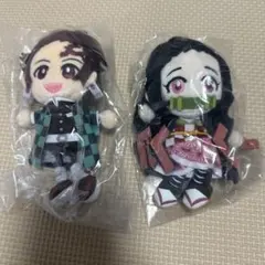 鬼滅の刃　全集中展　ぱぺっとちゃーむ　竈門炭治郎　禰豆子　ぬいぐるみ　マスコット