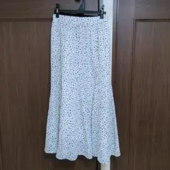 earth　music＆ecology　ロングスカート　レオパード柄　ホワイト