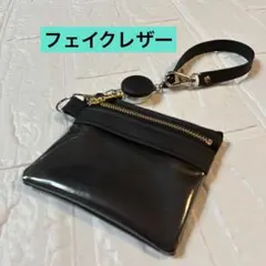 ギンガムチェック ベージュ GPSケース キーケース 撥水ラミネート