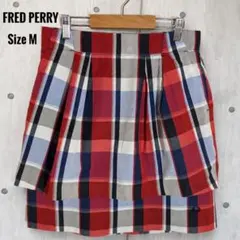 ✅️FRED PERRY フレッドペリー チェック柄 レイヤードスカート Mのサムネイル