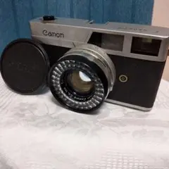 Canon フィルムカメラ 126257 レザーケース付き 昭和レトロ ジャンク