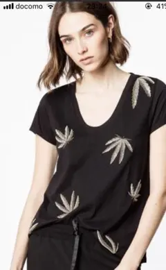 大幅値引き☆手縫いビーズＴシャツ トップスのサムネイル