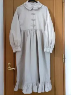 merryjenny チャイナボタンワンピース フリル 長袖