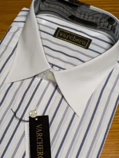 メンズ長袖ワイシャツ★LLサイズ★クレリック★ブルーストライプ★未使用品