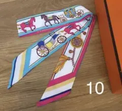 ⚫︎10 バッグスカーフ　ヘアバンド　リボンスカーフ　スカーフ