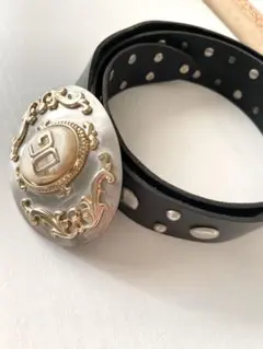 D&G 大理石バックルベルト　ドルガバ DG天然石 メンズのサムネイル