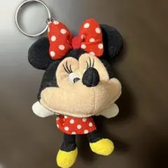 ディズニー ミニーマウス キーホルダー フェイスぬいぐるみ - メルカリ