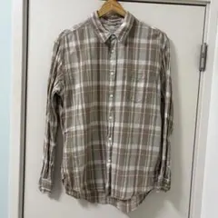 NATURAL VINTAGE GOAチェックシャツ 長袖 ブラウンのサムネイル