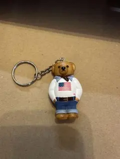 ポロ ベア キーホルダー ノベルティ白