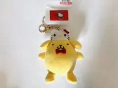 【新品•限定品】キティ50thポムポムプリンマスコットキーホルダー