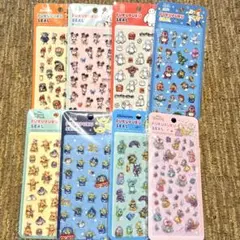 新品正規品 ディズニー キャラクターぷくぷくシール 8点セット