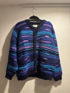 入手困難 90s vintage 総柄 3D ウール ニット 大人気 希少 古着