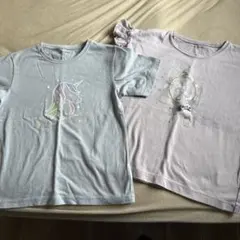 グローバルワーク130Tシャツ2枚セットユニコーンデザインTシャツ