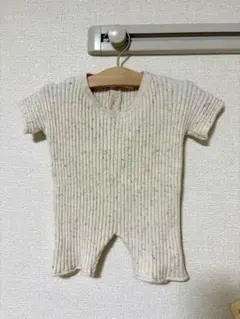 【美品】OAT CHILDREN/つぶつぶ 半袖ロンパース/6-12M