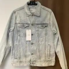 新品　ZARA MANダメージ デニムジャケット Gジャン　L お買得　セール