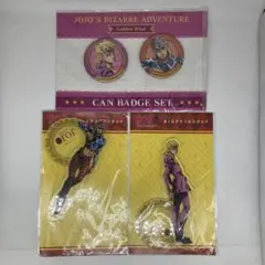 ジョジョの奇妙な冒険 黄金の風　缶バッジ　BIGアクリルスタンド　セット
