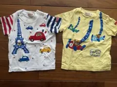 MIKI HOUSE プッチー　半袖Tシャツ 2枚セット 80cmのサムネイル