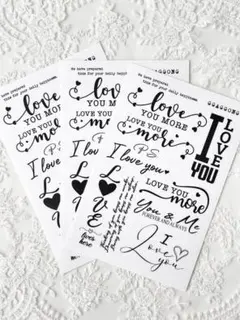 [GGAGGONG] Love Lines Lettering Matt PET