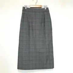 B MING BEAMS ロングスカート チェック柄