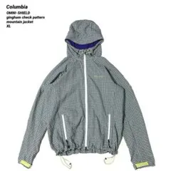 Columbia オムニシールド ギンガムチェック 立体裁断 マウンテンパーカー