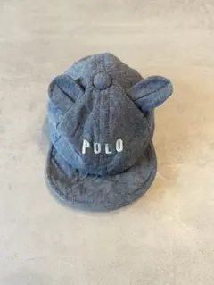 POLO 耳付きデニムキャップ 42cm