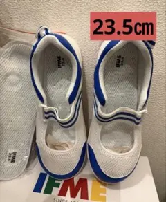 IFME 上履き 23.5cm ホワイト/ブルー