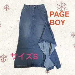【PAGE BOY 】裾変形デニムスカート サイズS