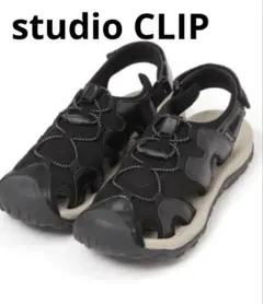 新品未使用タグ付き　studio CLIP メッシュスニーカー　サンダル　黒のサムネイル