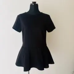 Forever21 ペプラム トップス 半袖 ブラック 黒トップスのサムネイル