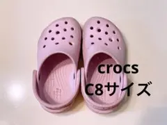 crocs キッズ ピンク サンダル　C8 15.5cm