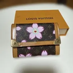 ルイヴィトン　チェリーブロッサム　　ポシェット・クレ　　小銭入れ兼用キーケース 805000935220000-